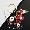 Wereldbeker Drip Oil Voetbalshirt Schoenen Sleutelhanger