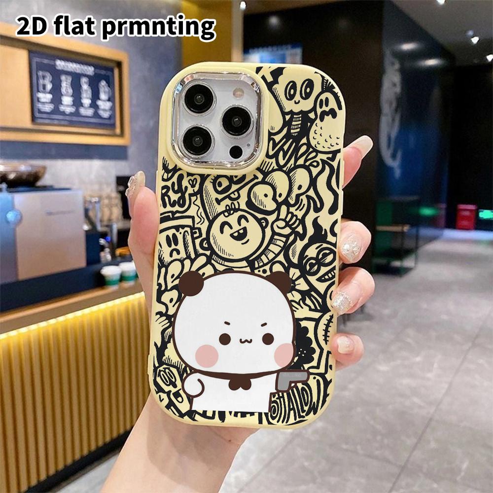 Phone case: 2D flat design suitable for iPhone 18 17 16 15 14 13 Pro protective case, couple style, cool look, Christmas and Halloween gift