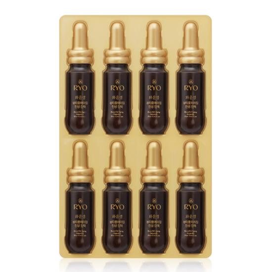 Ryo (Hwa Yoon-saeng) Beautiful Aging Haarausfallpflege Ampulle 160ml (20ml*8 Stück) (3 Optionen)