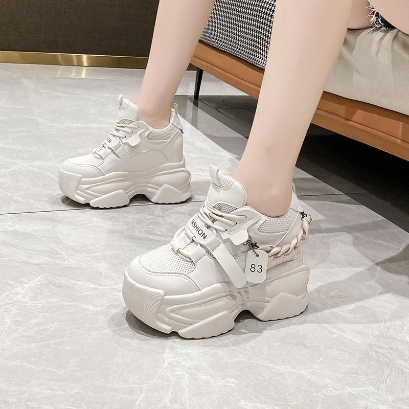 Fashion 2024Autumn Platform Sneakers Women Breathable Tennis Female Vulcanized Shoes Spring Chunky Dad Shoes Woman Sports Running Shoes