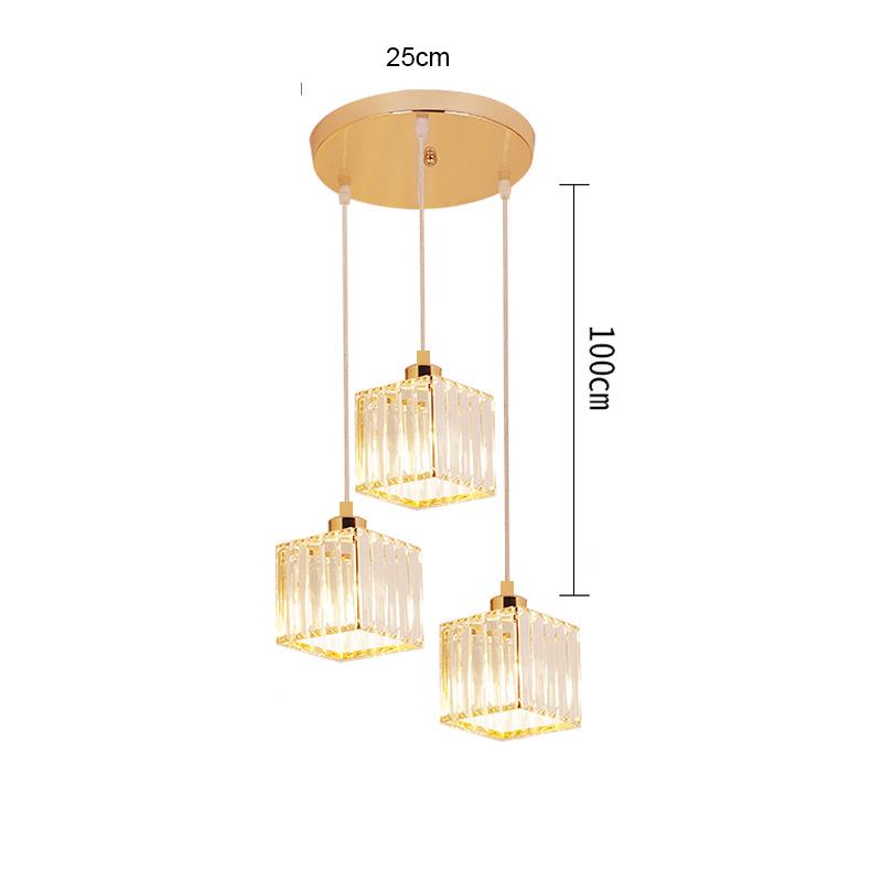 Crystal Ceiling Light Corridor Ceiling Lamp Luxury Balcony Aisle Foyer Kitchen Ceiling Pendant Light Hanging Chandelier Crystal