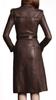 Stylish Long Trench Coat Genuine Lambskin Overcoat Formal Design Women's Leather