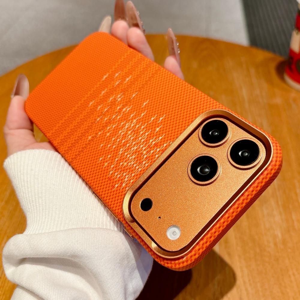 Luxury Kevlar Carbon Fibre Magnetic Wireless Charging For Magsafe Case For iPhone 17 Pro Max 16 15 Shockproof Hard PC Back Cover