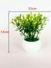 2 Pcs Mini Potted Plant Artificial Aloe Simulation Potted Plant Artificial Plastic Display Mold Bonsai for Home Table Decor