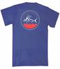 Coastal Cotton Clothes Rooster Fish Short Sleeve Pocket T-Shirt
