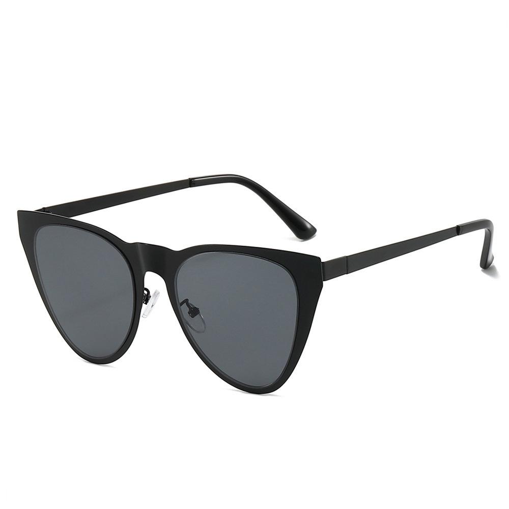 JYL TS Sunglasses UV Cat Eye Street Metal/3763 B-2603 бледный кармин
