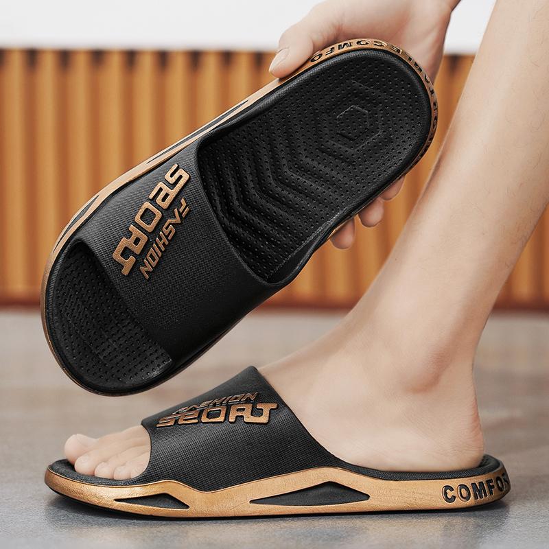 Men's Slippers Summer Flat Household Slippers Men's Open-toe Beach Shoes Male Casual Sandals Men Flip-flops Chanclas De Hombre