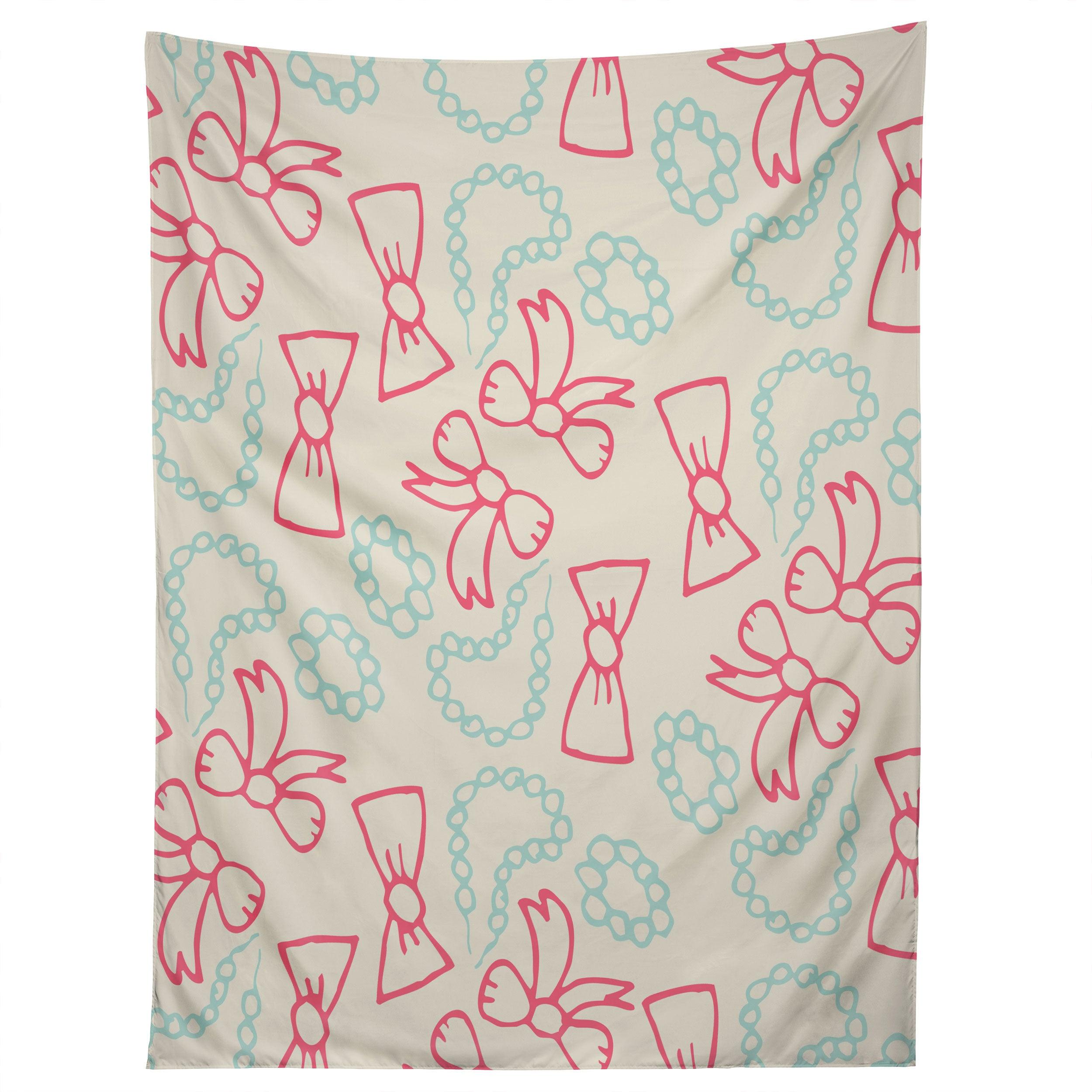 PEARLS AND BOWS tapestry 75x100