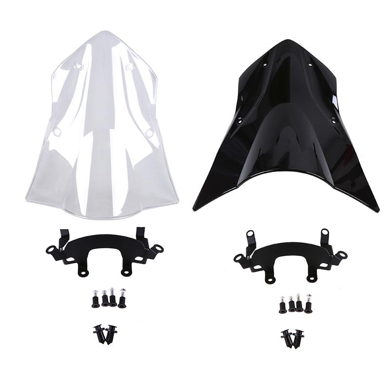 Windscreen Fit for Kawasaki Z900 2017-2018 Windshield Double Bubble Shield Deflector Fairing Bracket Motorcycle Accessories
