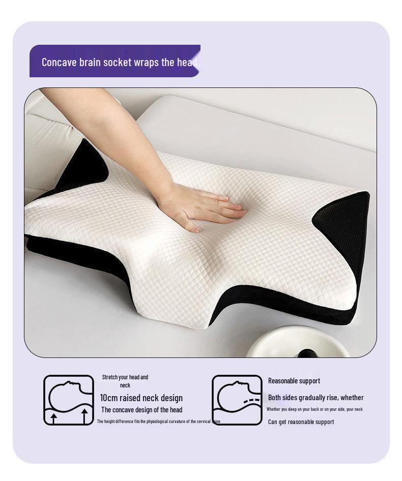 Butterfly Cervical Spine Memory Foam Pillow with Neck Protection