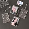 Colorful Snowflake Glitter Acrylic ID Card Holder Sleeve
