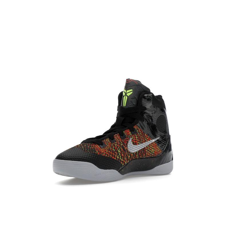 Nike Kobe 9 Elite Protro GS Obra Maestra Negro Carmesí Brillante Volt Plata Metálica HJ9446-001