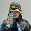 Korean Ins Retro Flower Crochet Bucket Hat For Women Handmade Knitted Hollow Basin Hat Ladies Spring Summer Sunscreen Sun Hat