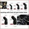 2PCS car repair joint end joint internal thread to external thread pneumatic push lock rotary joint 45 ° 90 ° AN4-12 Connector