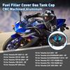 GZYF Motorcycle Keyless Fuel Tank Cap Tank Cover Tank Lock Durable Aluminum Custom Dress