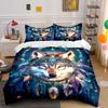 Wolf Surrounded by Feathers. Bedding Sets Duvet Cover Sets Duvet Covers Pillowcases(1 * Duvet Cover 2 * Pillowcases Without Duvet Insert)