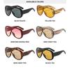 New Oversized Frame Sunglasses Stylish Premium UV Protection Shades Men's & Women's Fashion Classic Vacation Travel Sunglasses