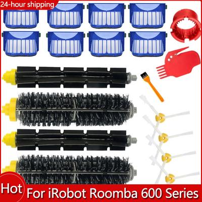 Replacement Part Kit For iRobot Roomba 600 Series 610 620 625 630 650 660 Vacuum Beater Bristle Brush+Aero Vac Filter+side Brush