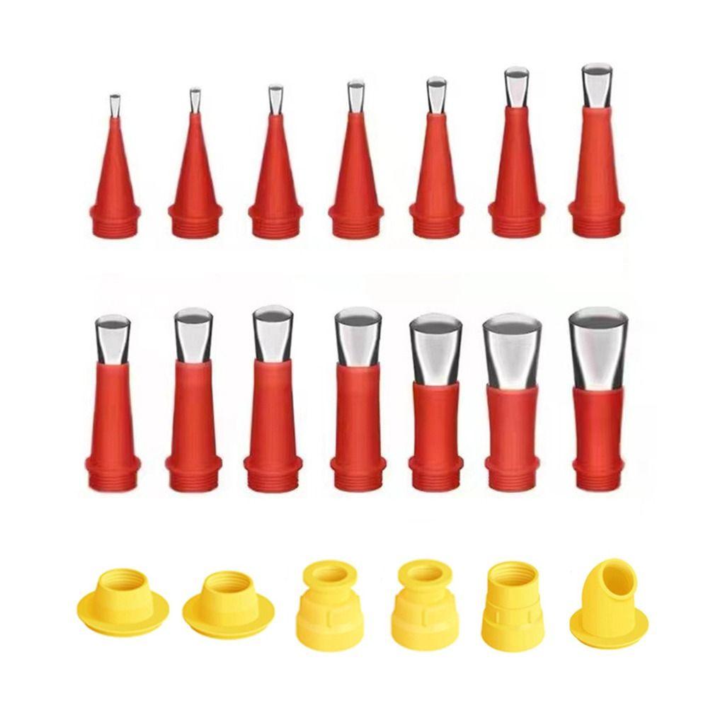 Unelte pentru îmbinare chiuvetă din oțel Vârf pistol de pulverizare Instrument pentru duză din cauciuc Dispozitiv de finisare pentru calafat Aplicator pentru duză