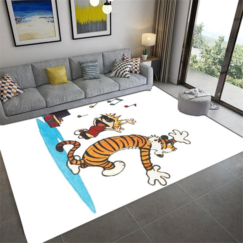 2025 New Calvin and Hobbes Carpet Rug for Living Room Bedroom Home Sofa Decoration,Kids play Non-slip Floor Mat