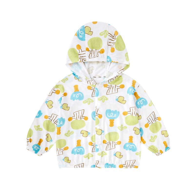 Dudujia 100% Cotton Kids Summer Sun Protection Hoodie 80
