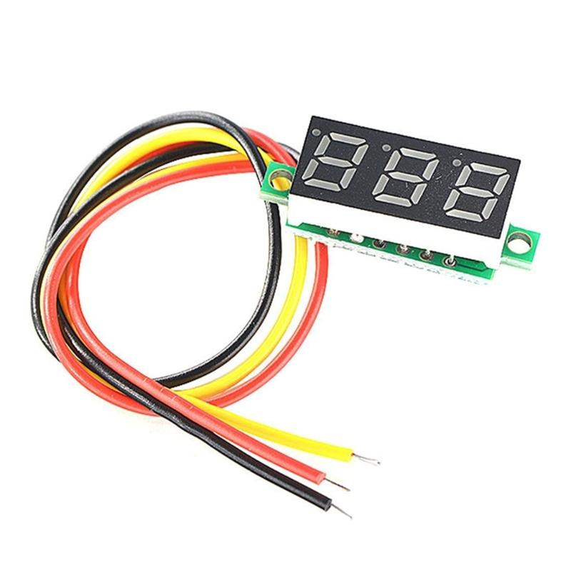 10Pieces Voltage Tester Mini Digital DC Voltmeter with 0.28 Inch LED Display Display Voltage Tester Meter DC 0-100V