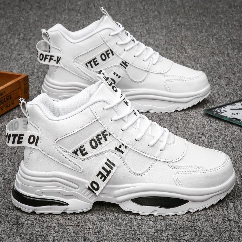 Fashion Autumn Newmen Men Boots Casual Boots for Men High-top Tooling Winter Shoes Tide Boots British Men Autumn New Personality Basket