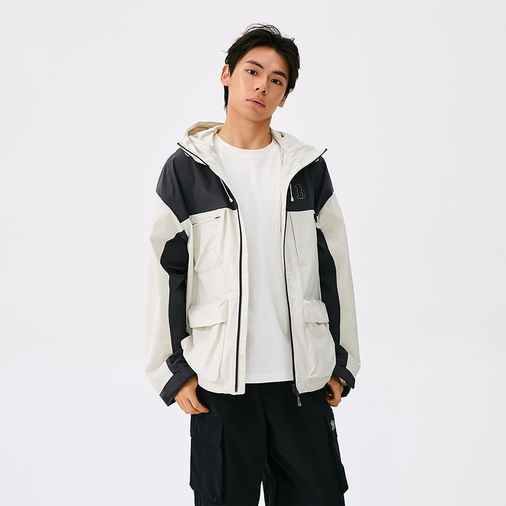 New MLB Boston Red Sox Basic Collection 25FW Jacket Unisex Deep Ivory 3AWJB0554-43CRD