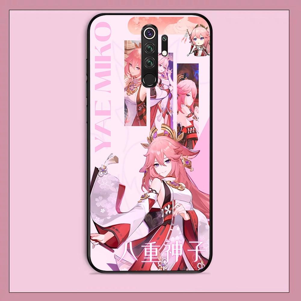 Genshin Impact Yae Miko Phone Case For Redmi Note 4 X 5 A 6 7 8 T 9 9S 10 11 11S 11Epro Poco M3 Pro