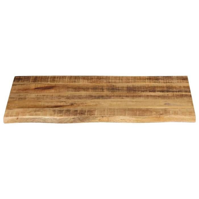 VidaXL Tabletop 80x60x2.5 Cm Live Edge Solid Mango Wood, Wooden Tabletop, Side Table Top, 370356