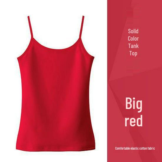 Women's Pure Cotton Black Camisole Vest – Small, Tight-Fitting, Sexy, Plus Size, Short Top for Summer/Spring.