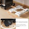 Adjustable Mobile CPU Stand, Ventilated Computer Tower Stand PC Tower Stand with 4 Caster Wheels Fits Most PC, Under Desk Holder