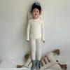 Girls Thermal Underwear Set Kids Winter Homewear Cotton Blend Soft Loungewear