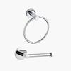 Stainless Steel Tissue Holder with Round Base - Hygienic Towel Ring & Toilet Paper Holder for Bathroom