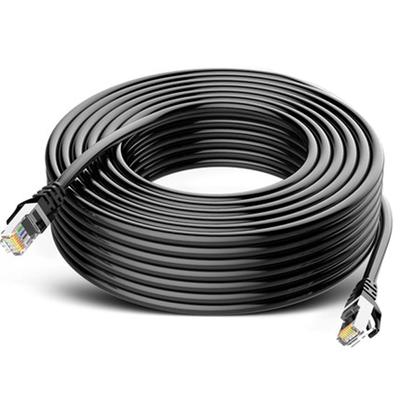 Wasserdichte Outdoor-Netzwerkkabel mit Verlängerung für POE-IP-Kamera 0,52 mm Kupferkaschiertes Aluminium 100 Mbit/s Vergoldete Kontakte 10 m 20 m 30 m 40 m 50 m