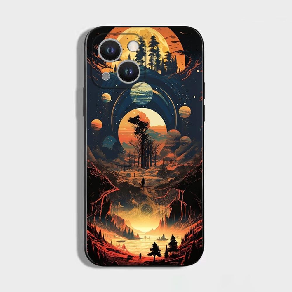 

Outer W-Wilds Game Phone Case For iPhone 16 15 Plus 14 13 Pro Max 12 Mini 11 X XS XR 7 8 8Plus Black Soft Phone Coque iPhone12mini