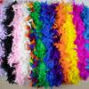 DIY 2Meter/lot 60g Turkey Feather Boa Plumas Dress Shawl Scarf for Halloween Wedding Carnival Party Feather Handicrafts Accessories