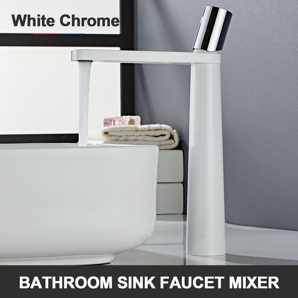 Bathroom Sink Faucet Single Hole Tall High Lavatory Vanity Basin Mixer Tap Commercial Modern Commercial Vessel Sink