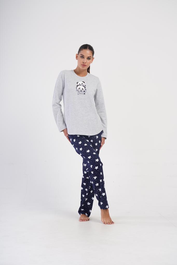Women's Cotton Pajamas Long Pants And Long Sleeve S Vienetta Pandas
