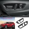 Carbon Fiber Seat Button Switch Panel Cover Trim For Toyota Highlander 2021-2024