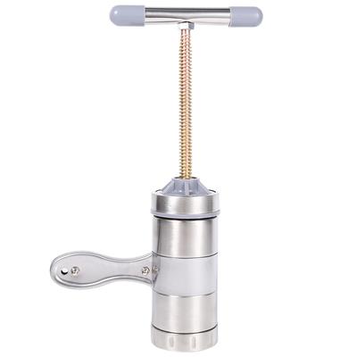 Pasta Maker, Pasta Maker, Pasta Press, Stainless Steel Manual Pasta Press with 5 Shaping Hds for Spaghetti Lasagna Dough Roll Press