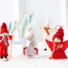 2 Stück Niedlicher Weihnachts-Hängeengel Gesichtsloser Weihnachtsmann Puppe Ornament Weihnachtsbaumdeko Für Zuhause Figuren Kinder Neujahrsgeschenk Zubehör