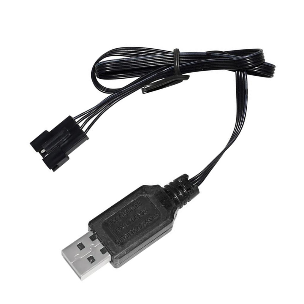 High Speed 7.4V Lithium Battery Charger USB Charging Cable for Remote Control Cars with SM 4P Reverse Plug Protection