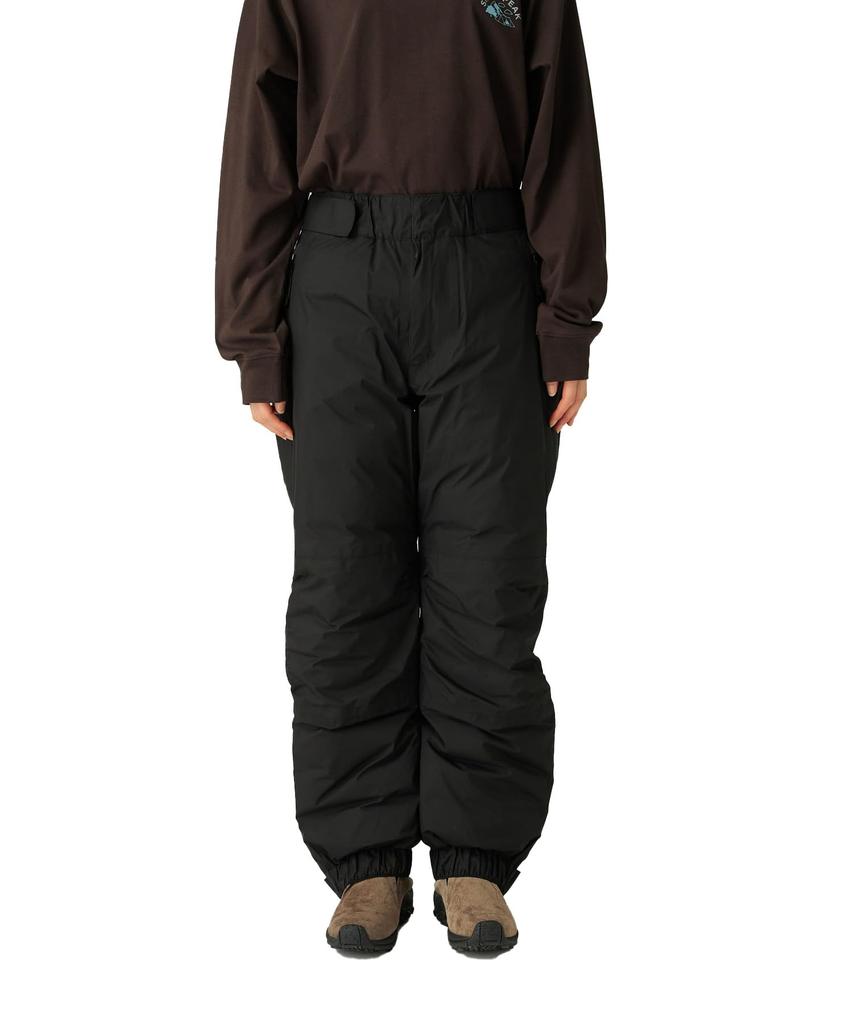 Snow Peak Weatherproof Down Pants Long Pants with Down and Size L GORE-TEX PA-25AU018, Padding, Men's Women's, Black,