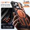 Case For iPhone 17 Air 16e 16 15 14 13 12 17 Pro Max Plus Coque For Magsafe Wireless Charging Magnetic Metal Stand Armor Cover