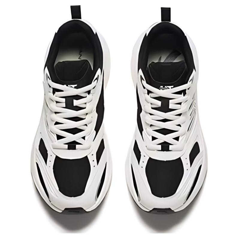 Anta Light Year Retro Casual Shock Absorbing Durable Low Top Running Shoes Women sneaker White Black 922425505-4