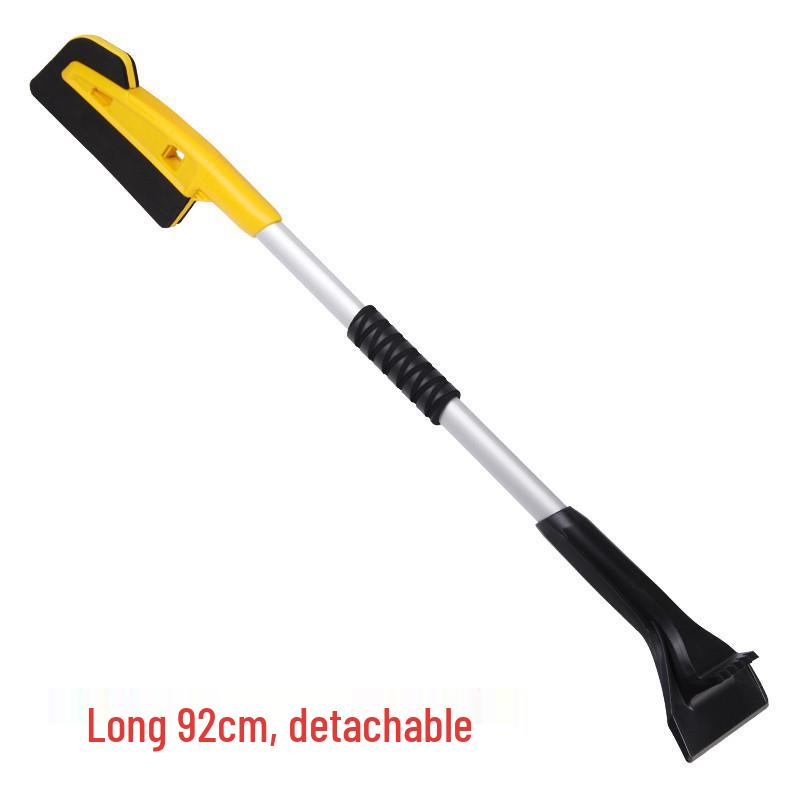 Retractable 2-in-1 Car Snow Shovel & Paint-Safe, Wear-Resistant EVA Brush