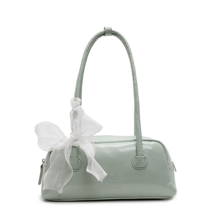 

Премиальная текстура Портативная сумка подмышкой Женская трендовая сумка через плечо Простая повседневная сумка для поездок на работу зелёный