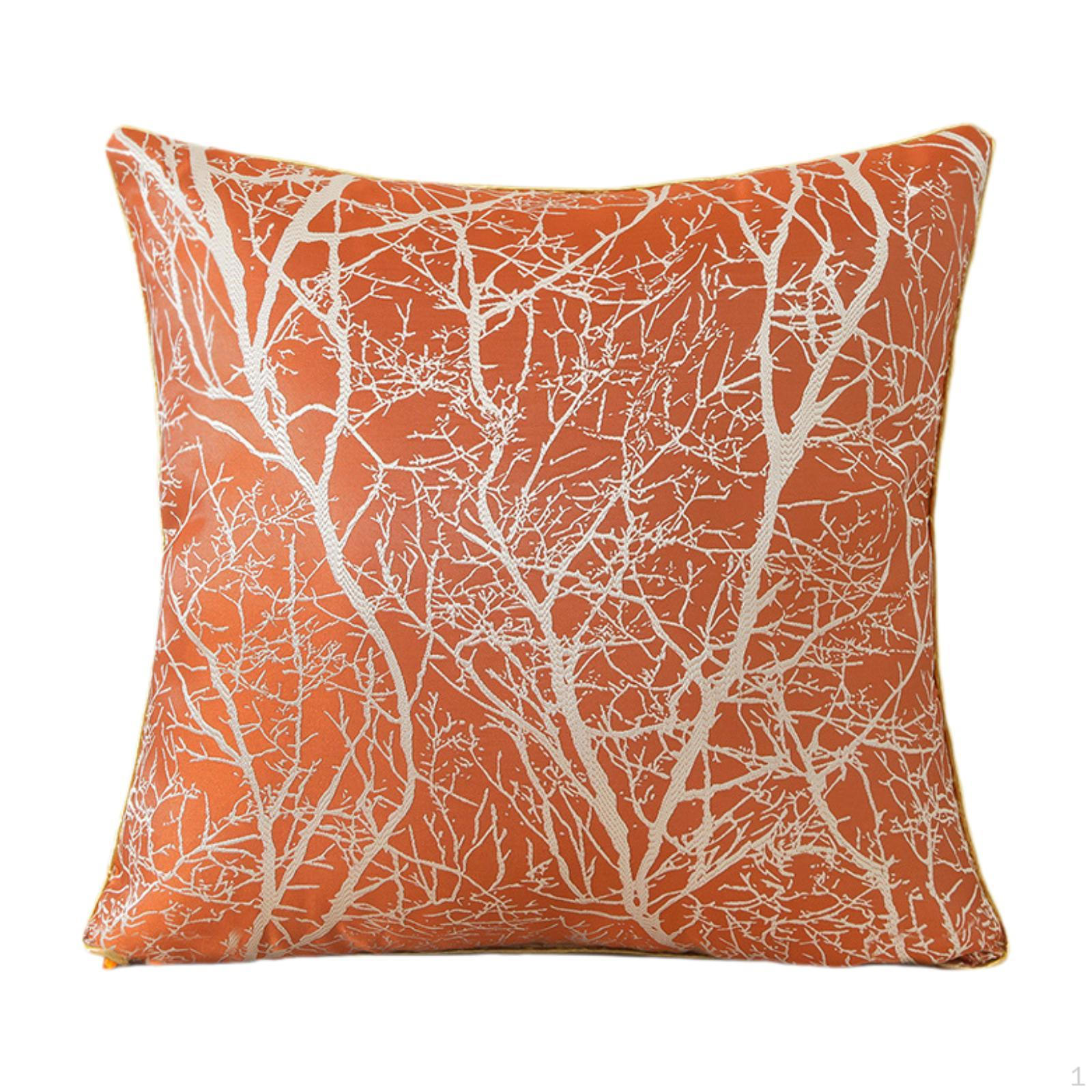 

Элегантная наволочка 18x18 дюймов, декоративная наволочка с узором для дивана, кровати и гостиной, оранжевый