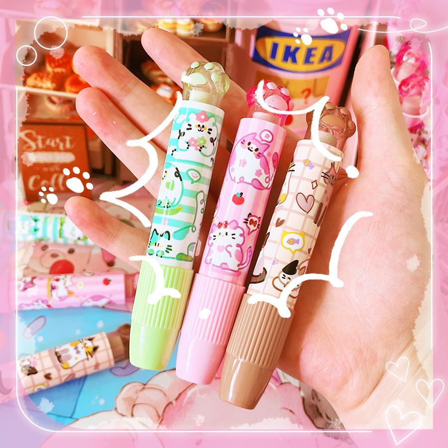 School Teacher Gift Back To School Supplies Aesthetic Cute Stationery Kawaii Object Funny Erasers Cat Rubber Cute Things